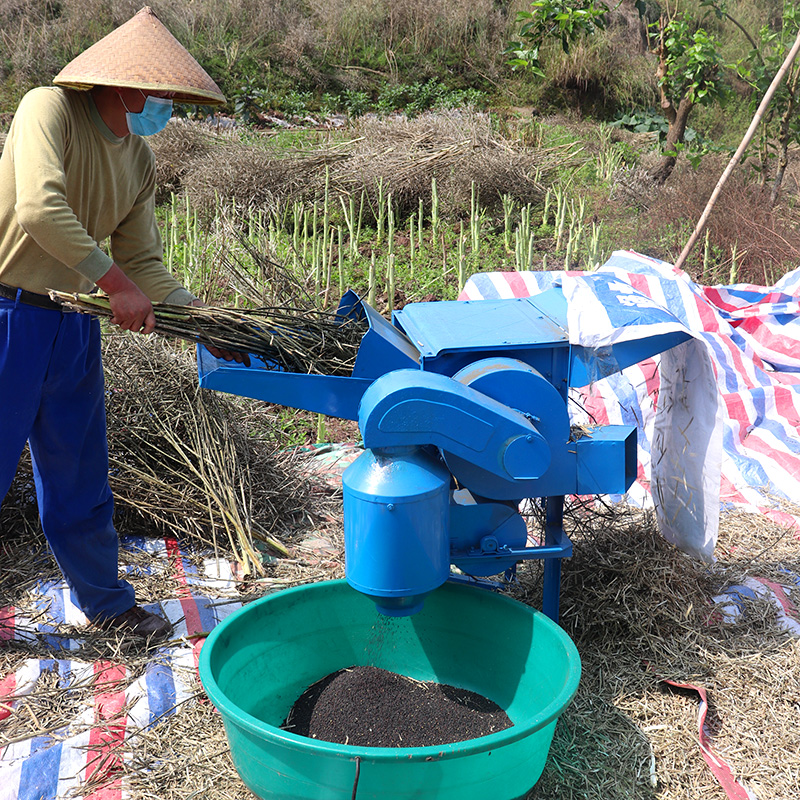 现代打油菜籽小麦脱粒机农用黄豆高粱芝麻水稻打谷机全喂打麦机器