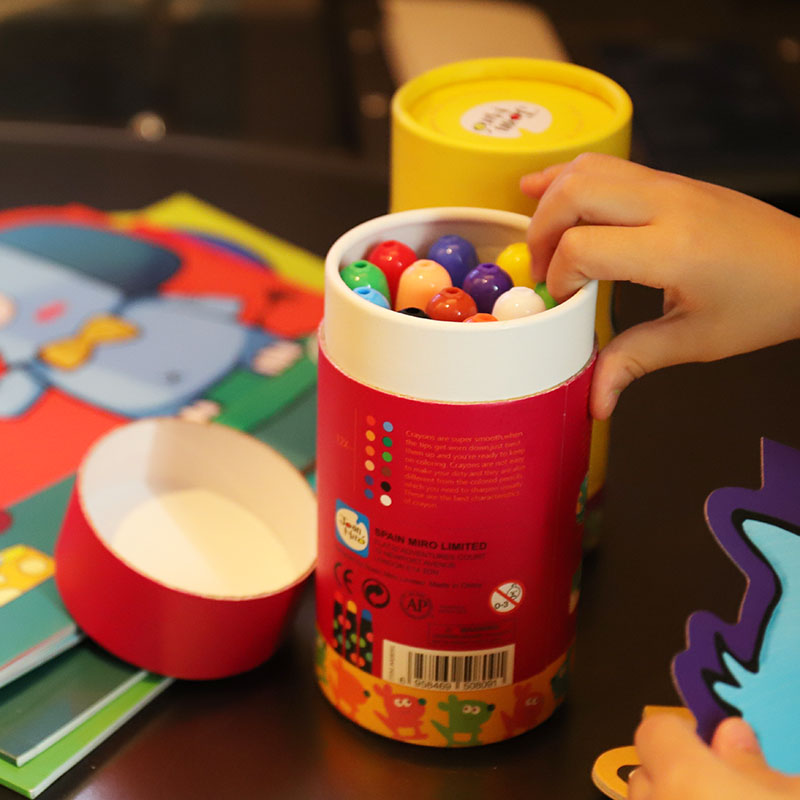 美乐蜡笔儿童安全可水洗旋转宝宝水彩笔画笔装幼儿园油画棒