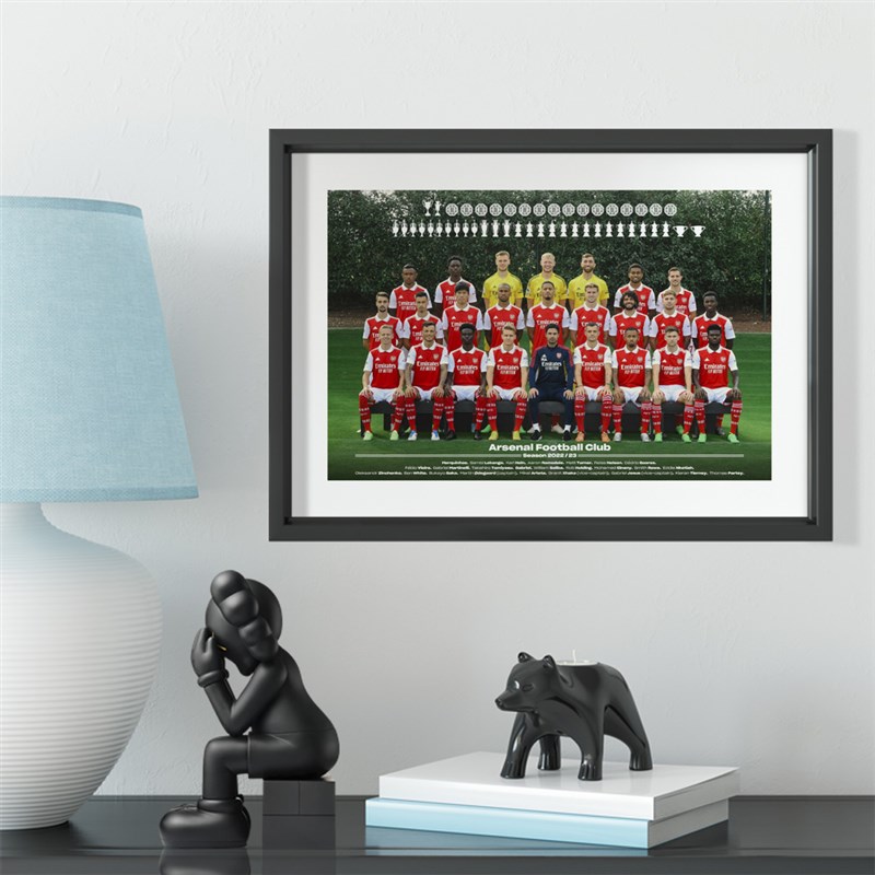 2022年阿森纳全家福合影实木装饰相框照片墙桌摆挂框摆件酒吧壁画