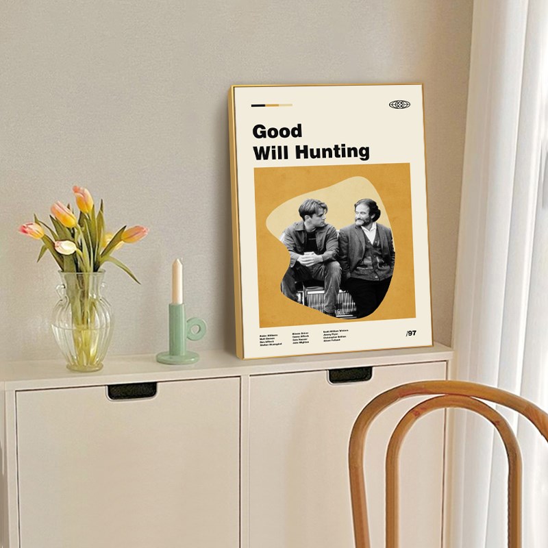 现代电影海报装饰画客厅沙发背景墙卧室壁画玄关餐厅酒吧挂画