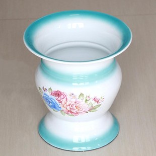 。加加厚搪瓷脚痰罐 带盖带暖垫怀旧儿童老用痰盂坐便器 尿