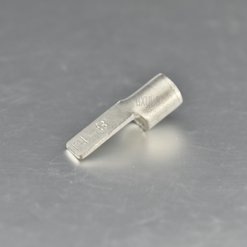 DBN8-1紫铜冷压片形裸接线端头电线插片接头端子 片型裸线鼻子