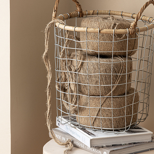 复古黄麻绳绳子粗麻绳捆绑绳手工di编织线幼儿园创意装饰品材料