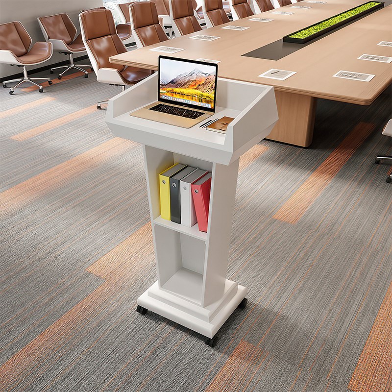 实木演讲台发言台学校小型讲话台主持台酒店接待台4s店迎宾台餐厅