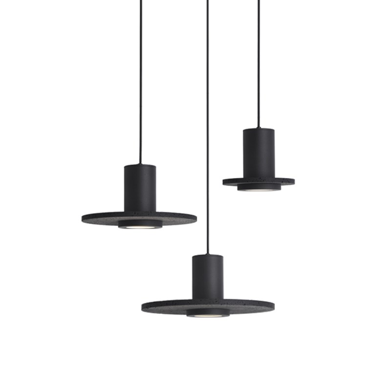 卧室床头吊灯 现代简约黑洞石餐厅吧台吊灯客厅背景墙单头小吊灯