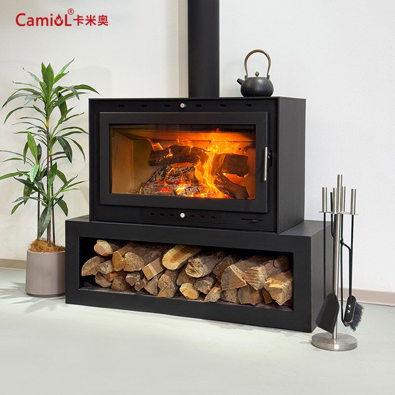 Camiol卡米奥壁炉真火燃木柴家用钢板自建别墅民宿农村取暖炉定制