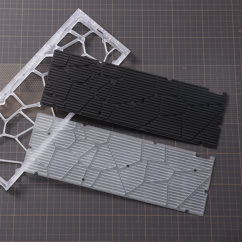 KBDfans Holy60透明磨砂PC底板 CNC加工防尘 客制化机械键盘配件