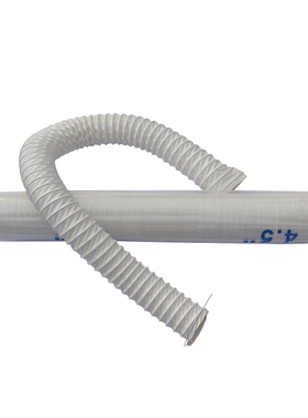 白色蓝色加厚尼龙布风管耐高温风管阻燃伸缩软管排烟管mmmm