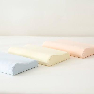 美容记忆绵枕头枕芯全棉带枕套按摩床上可用整头单人儿童可以护颈