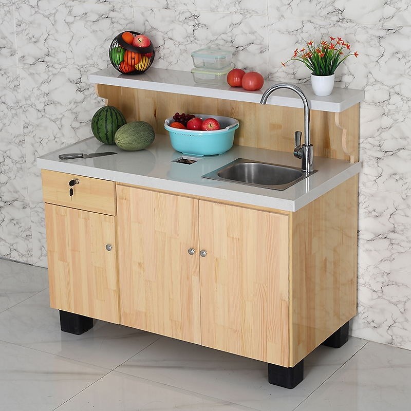 水果店收银台切果台大理石不锈钢切洗台生鲜蔬菜店水果一体切配台