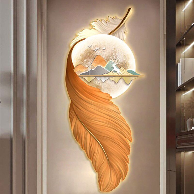 年新款客厅装饰画LD氛围灯画沙发背景墙挂画玄关卧室床头画,家居饰品,氛围画/灯画,淘宝优惠券,粉丝福利购,淘宝优惠卷