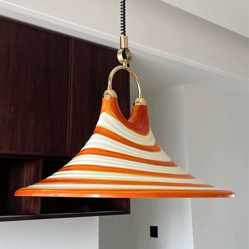 喇叭灯吊灯客厅床头卧室调节拉伸艺术飞碟吊灯,家装灯饰光源,餐厅吊灯,淘宝优惠券,粉丝福利购,淘宝优惠卷