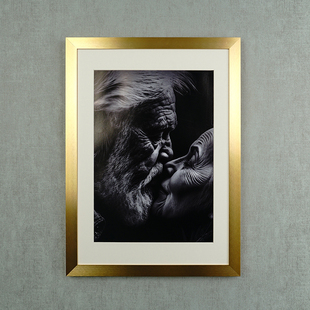 现代铝合金艺术摄影展相框作品展示装饰画框裱框架展览海报框