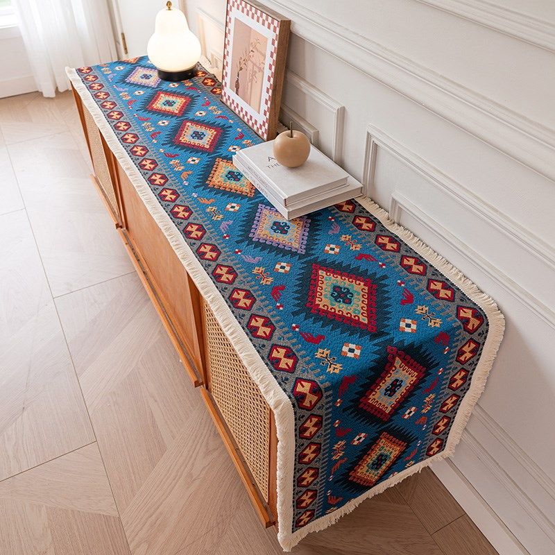 新民族风电视柜盖布茶几电视柜台布床头柜桌布复古古风盖巾,居家布艺,桌布,淘宝优惠券,粉丝福利购,淘宝优惠卷