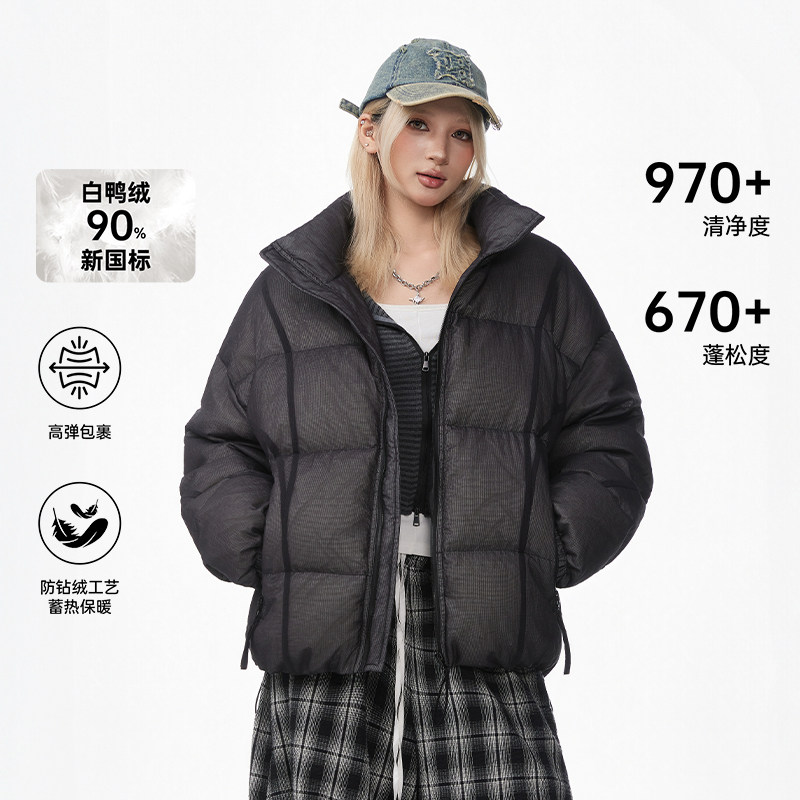 雅鹿泡芙羽绒服东北冬季保暖御寒