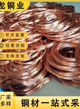 供应T2紫铜丝半硬软态紫铜线导电无氧铜线0.1-5mmT3毛刷纯铜丝线