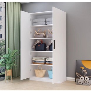 现代简约经济衣柜出租房用卧室家用结实衣橱阳台收纳储物柜子被柜