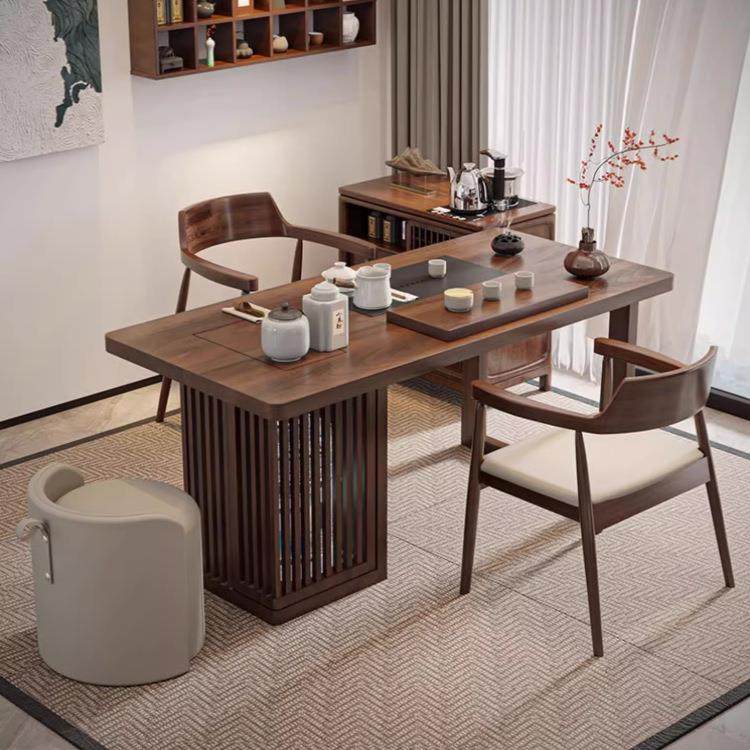 阳台实木茶台茶桌烧水壶嵌入式家用茶几现代简约茶桌椅组合,商业/办公家具,茶台/茶桌,淘宝优惠券,粉丝福利购,淘宝优惠卷