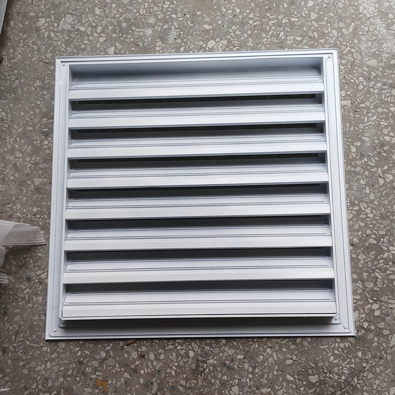铝合金固定防雨百叶窗进出风口 定做防雨百叶出风口回风口 通风口
