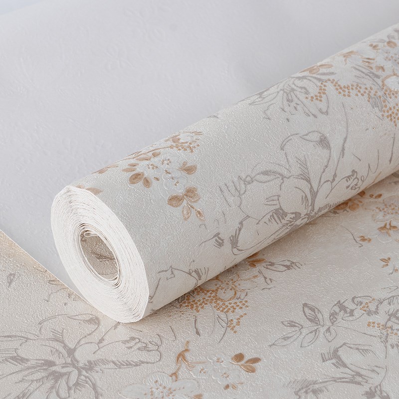 爱丽莎PVC防水防潮小清新墙纸客厅房间卧室墙纸非自粘乙烯基壁纸