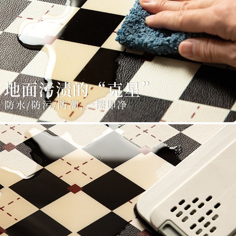 法式中古风不规则门口地毯门垫进门耐脏免洗pvc入户门地垫可裁剪