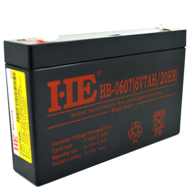 HE品牌6V7AH童车蓄电池配件儿童电动车玩具车6伏电瓶铅酸20HR - 封面