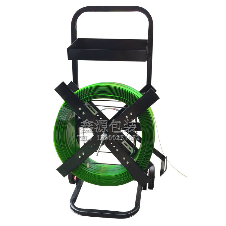 塑钢打包带小推车带盘车圆盘塑钢带打包机盘车PP打包带支架子小车