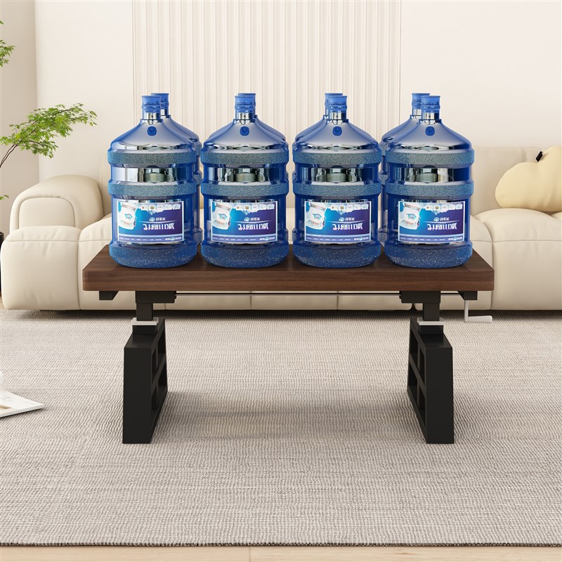 升降茶几客厅家用吃饭餐桌多功能实木学习书桌工作台手摇升降桌子