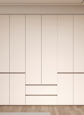 NF级实木家用卧室大衣橱现代新款爆款分段式柜子