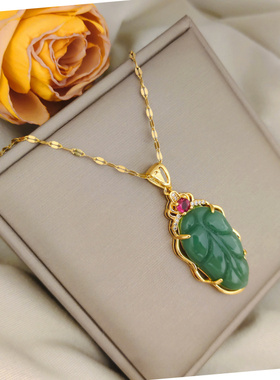 新款精致抖音同款金枝玉叶锁骨链