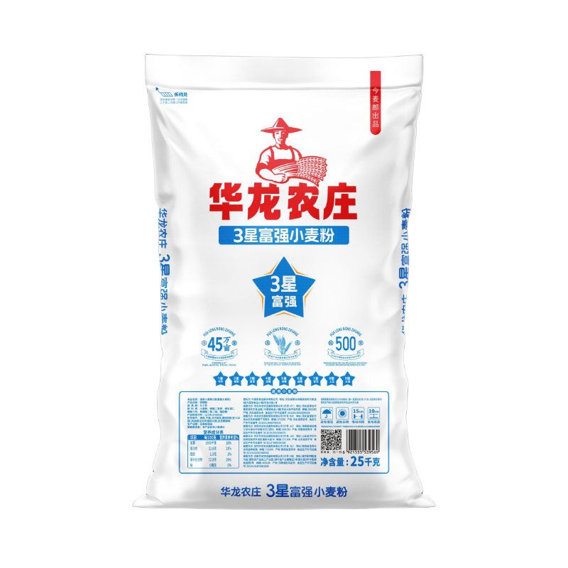 今麦郎小麦粉25kg袋装蒸食暄软不易粘手家用面粉