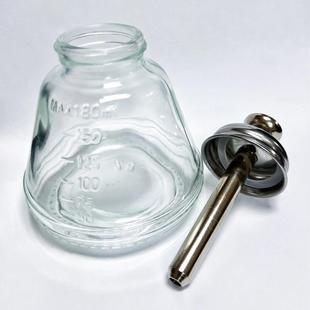 按压式玻璃酒精瓶 防腐蚀防静电洗板水瓶 手机维修铜芯透明加厚款