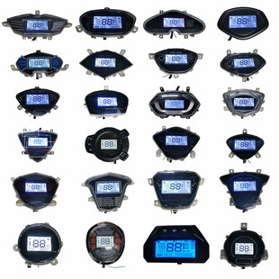 电动车仪表液晶一线通故障正负控改装彩屏电量显示器盘线路板