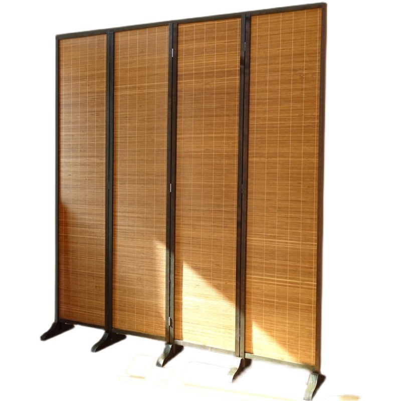 屏风隔断入户玄关实木竹子复古屏障中式现代室内客厅茶室遮挡