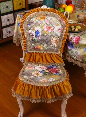 欧式端餐桌布圣安娜档荷兰绒椅椅垫布艺茶几盖巾圆桌方桌布