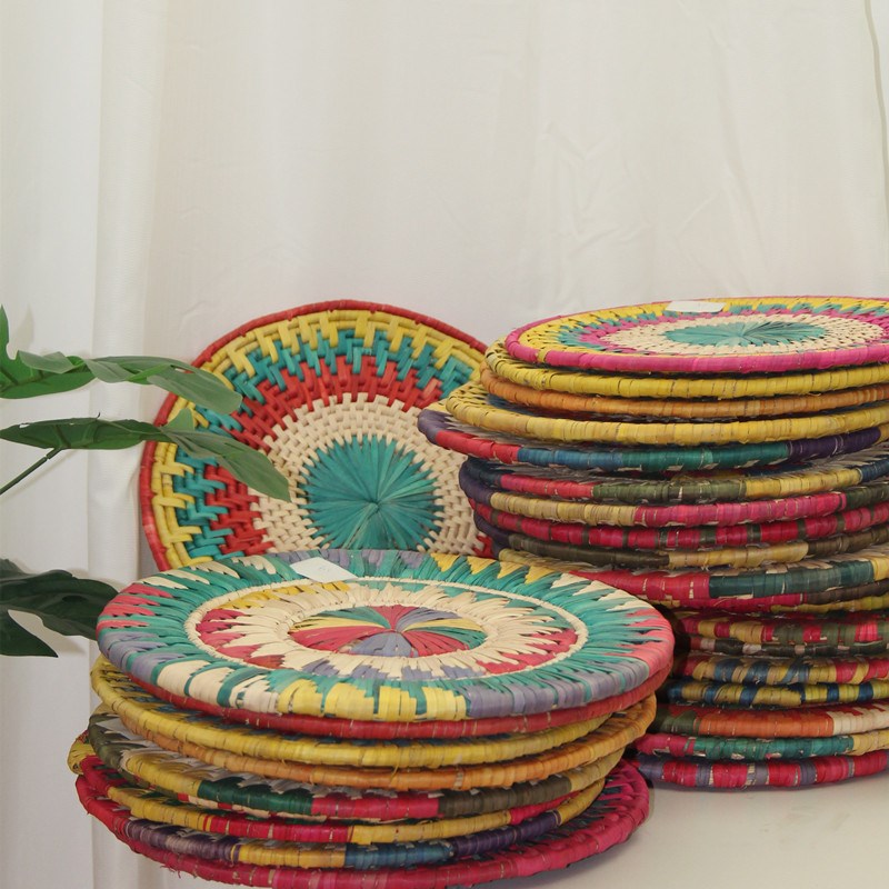 巴基斯坦天然草编隔热垫桌面餐桌垫盘垫家用防烫锅垫餐垫碗垫装饰