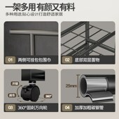 加粗新杆钢管落地式 衣架出租屋耐用挂衣架室内卧室晾衣帽架