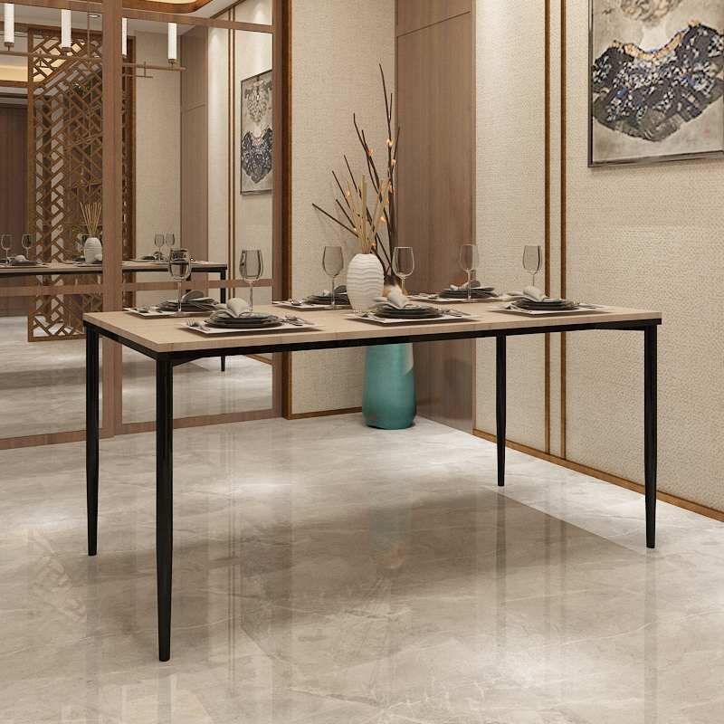 铁艺加粗桌腿支架大理石餐桌脚办公桌架子茶几脚电脑桌子脚定制