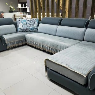 型凹形米大沙发坐垫装加厚加绒沙发防滑垫子坐垫靠背扶手