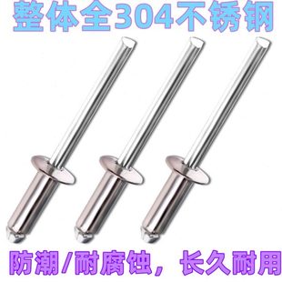 包邮 全不锈钢304不锈钢抽芯铆钉2.4m3.2m4m4.8m6不锈钢铆钉拉铆钉