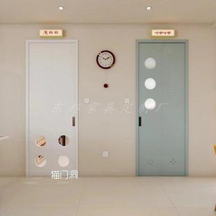 折叠门定制化妆室平移门厨房卧室洞洞门隐形门180度折叠门拉门