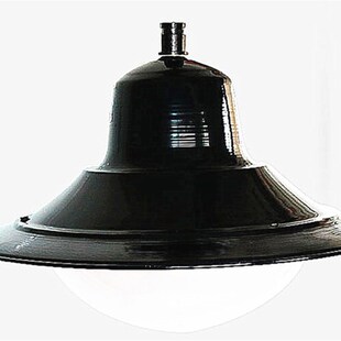 米庭院灯头草坪景观灯圆形灯罩铝质防水仿古路灯欧式吊装灯头