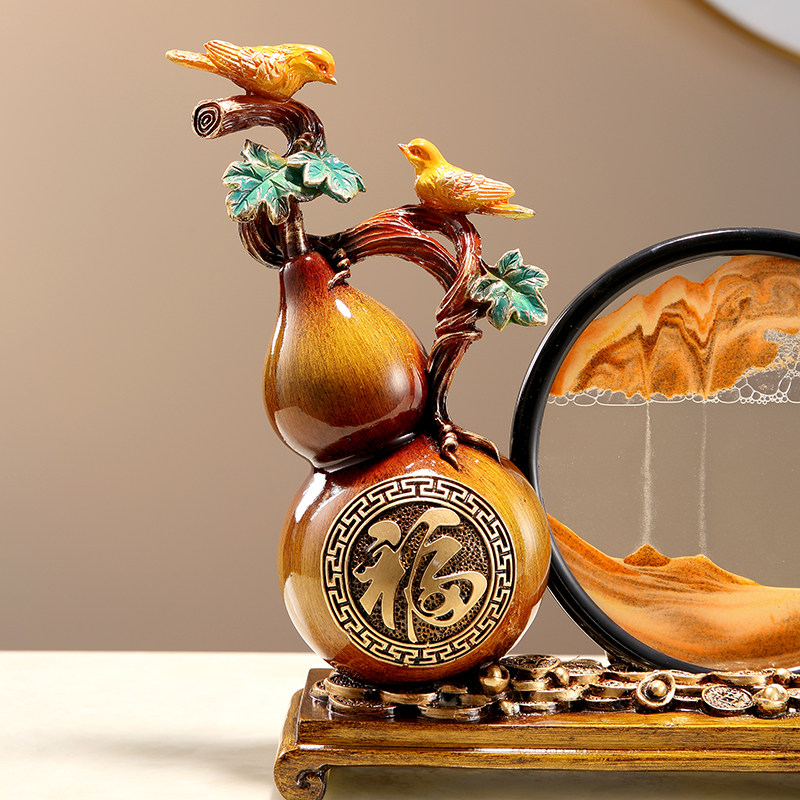 新创意解压流沙画事事如意葫芦客厅玄关酒柜电视柜装饰品,家居饰品,装饰摆件,淘宝优惠券,粉丝福利购,淘宝优惠卷