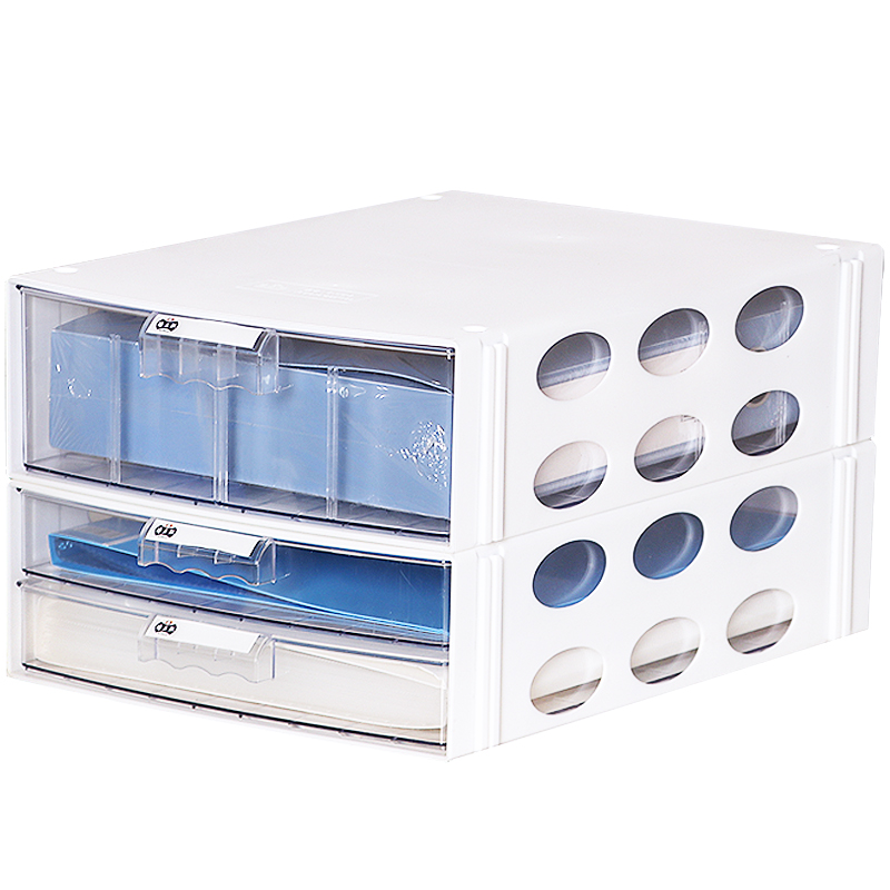 腾正跃桌面文件柜抽屉式A4文件盒资料档案袋收纳柜办公单据票据柜