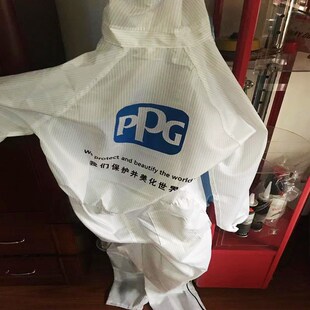 PPG静电防护服无尘服汽车喷漆连体防护化学粉尘工作服男女通用
