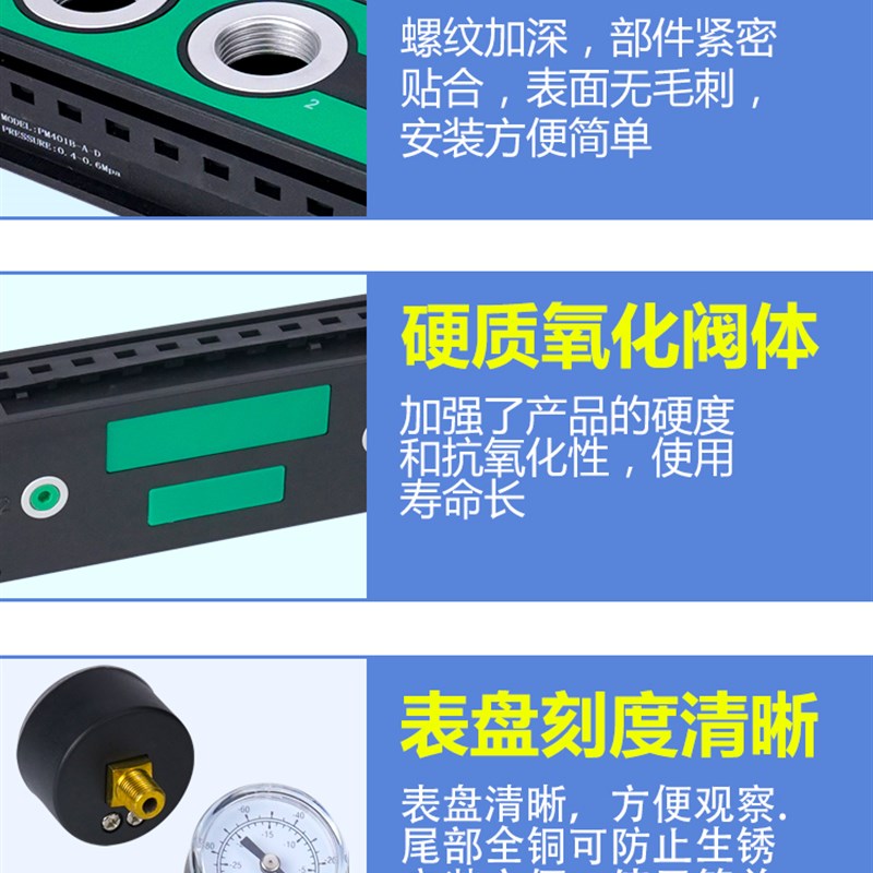 PIB型VTM01/0多级真空发生器大流量高真空大吸力负压发生器