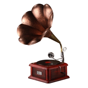 年代老物件古董怀旧民国乡下复古装饰家居饰品留声机