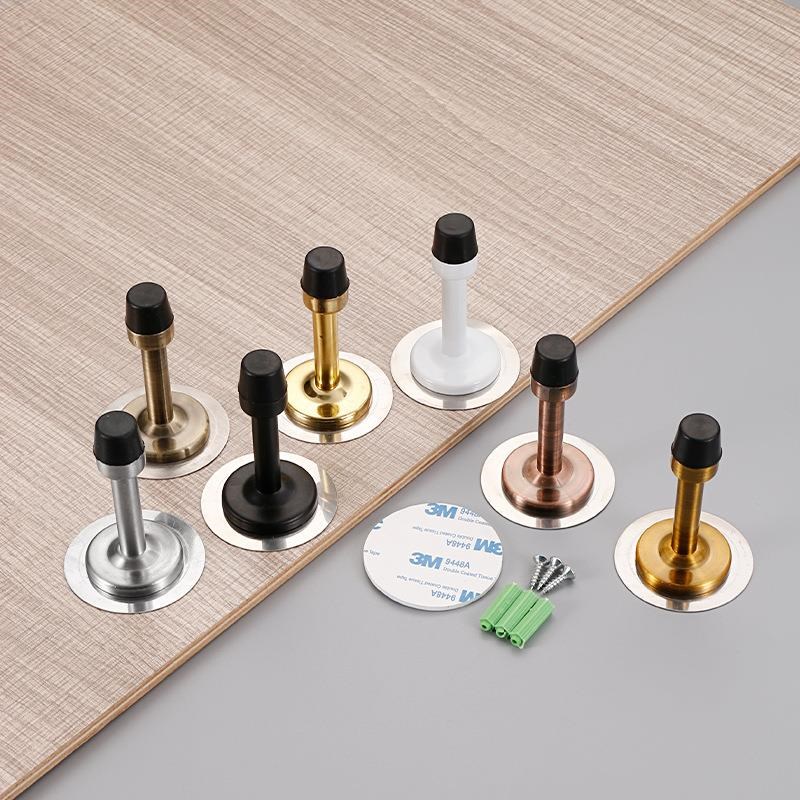 免打孔不锈钢加长门顶家用门挡卫浴玻璃门门碰防撞限位器橡胶门塞