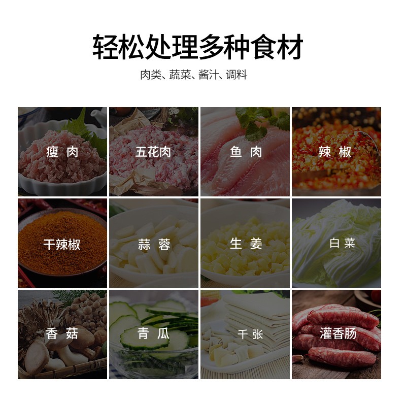 正元绞肉机商用打肉机不锈钢灌肠机碎肉电动大功率肉馅机肉铺用