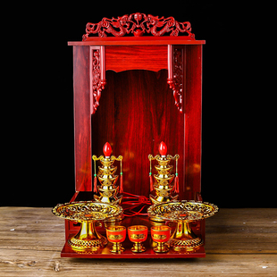 广式佛龛神台吊柜祖先牌位金玉满堂无字神龛供桌神像柜壁挂式